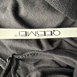 Black Drawstring Pants by Qeesmei